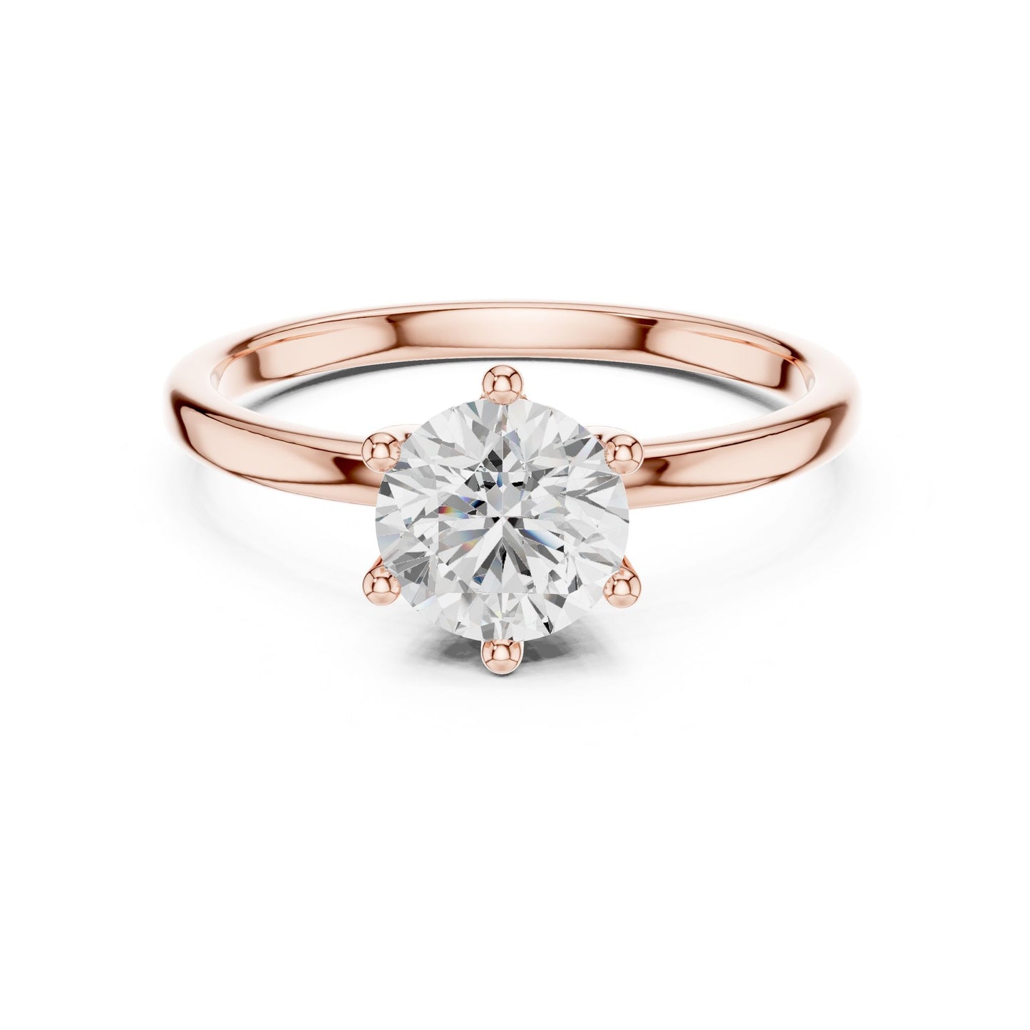 Women's Round Lab Grown Diamond Ring