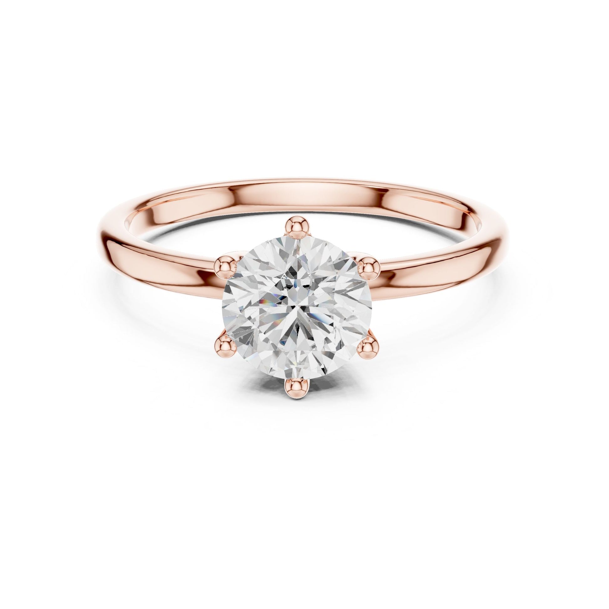 Women's Round Lab Grown Diamond Ring