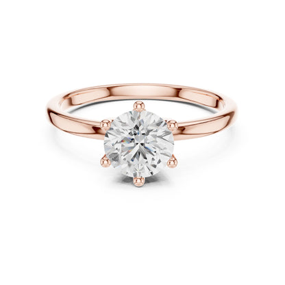 Women's Round Lab Grown Diamond Ring