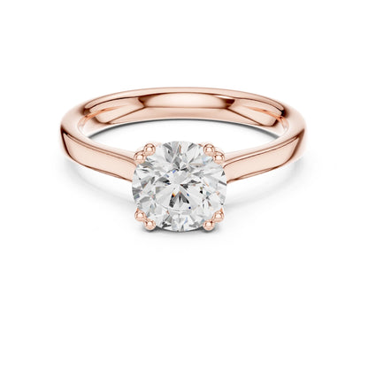 Round Lab Grown Diamond Solitaire Engagement Ring