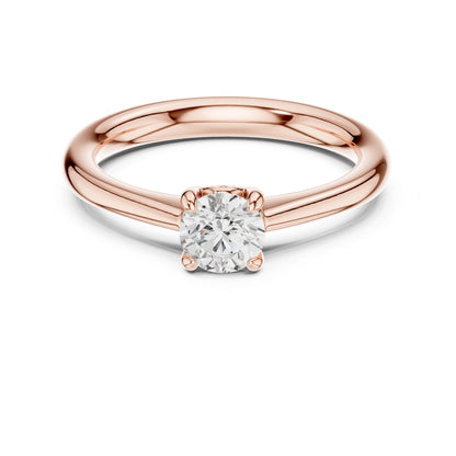 Round Lab Grown Diamond Solitaire Engagement Ring