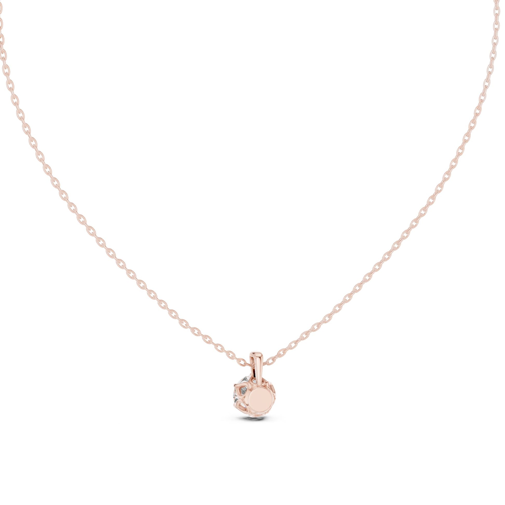 Round Lab Grown Diamond Pendant