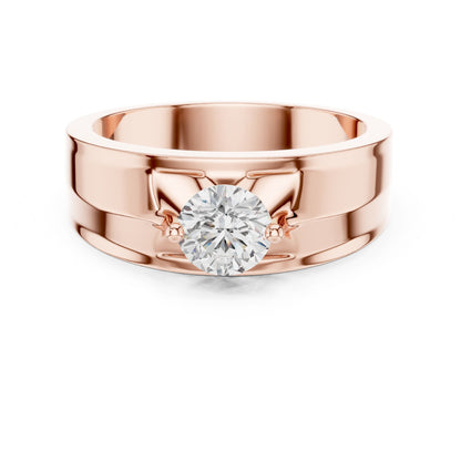 Men's Round Lab Grown Diamond Ring