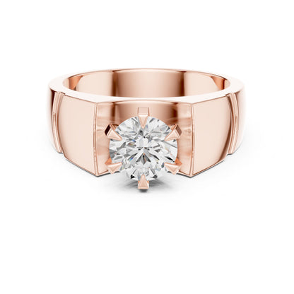 Men's Round Lab Grown Diamond Ring