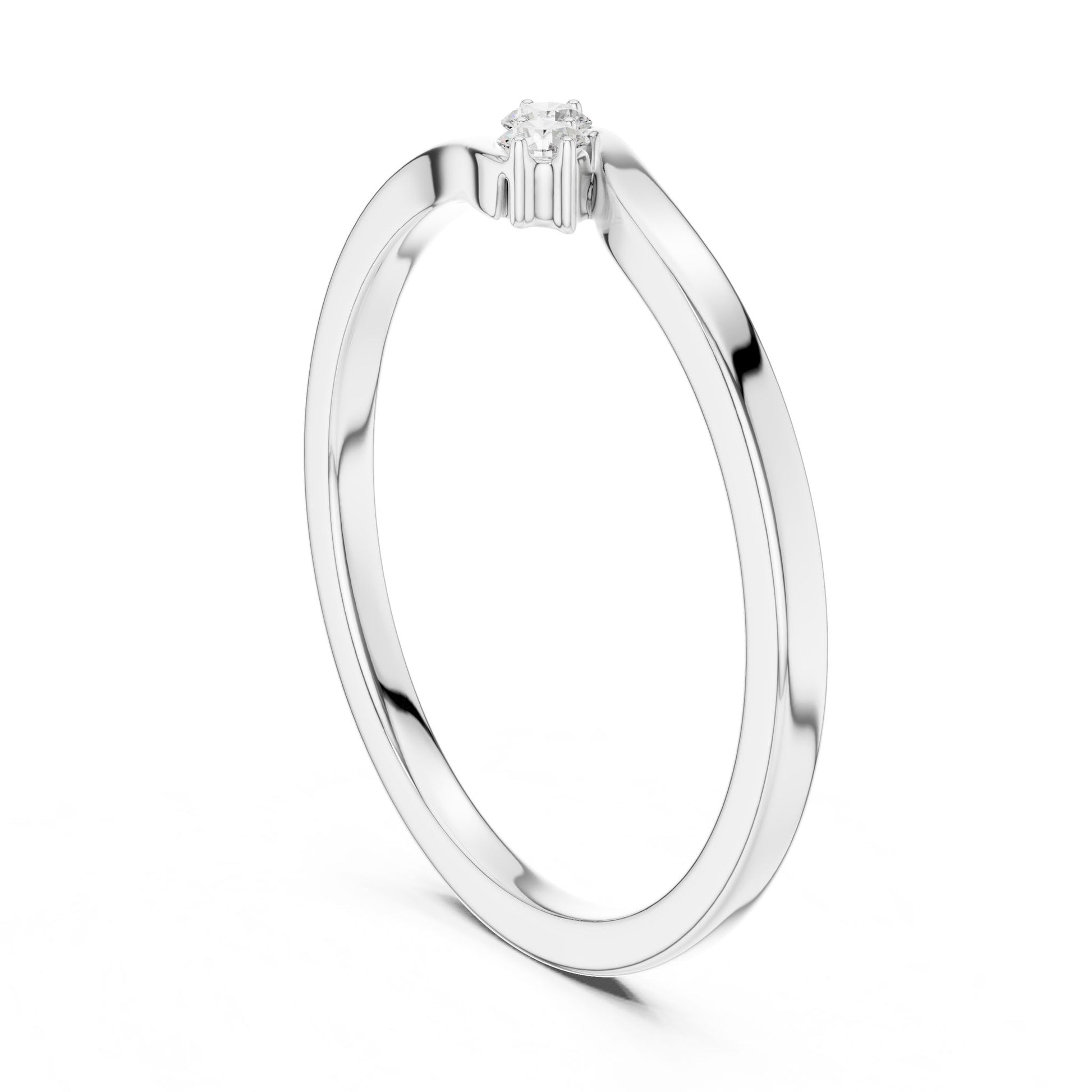 Women's Round Lab Grown Diamond Ring