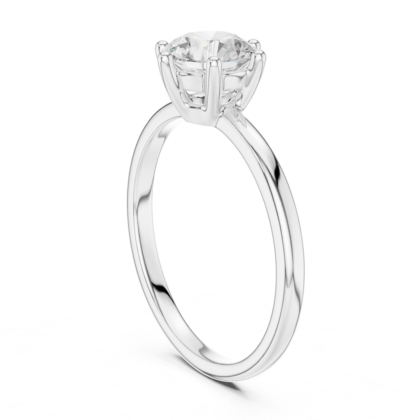 Women's Round Lab Grown Diamond Ring