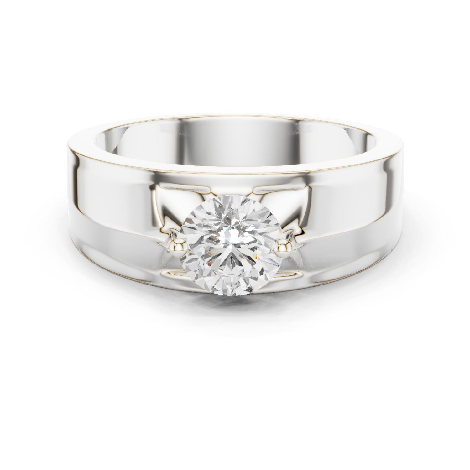 Men's Round Lab Grown Diamond Ring