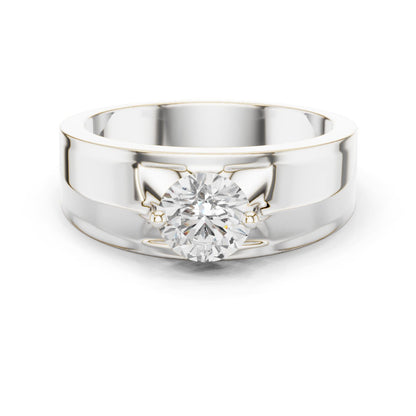 Men's Round Lab Grown Diamond Ring