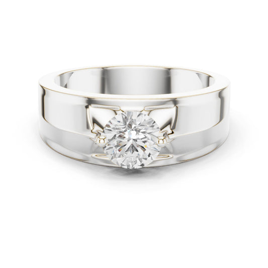 Men's Round Lab Grown Diamond Ring