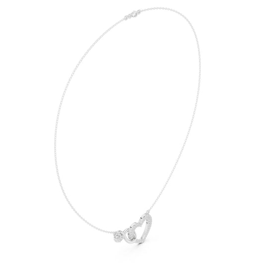 Round Lab Grown Diamond Pendant