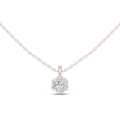 Round Lab Grown Diamond Pendant
