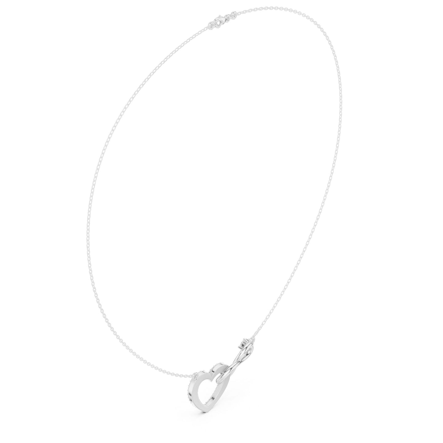 Round Lab Grown Diamond Pendant