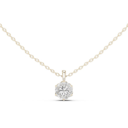 Round Lab Grown Diamond Pendant