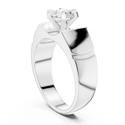 Men's Round Lab Grown Diamond Ring