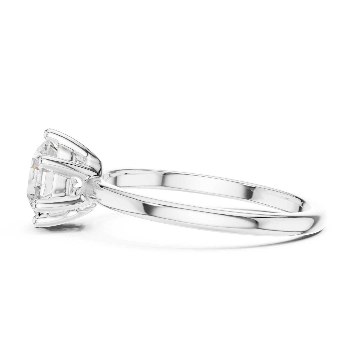 Women's Round Lab Grown Diamond Ring