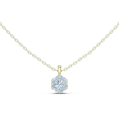 Round Lab Grown Diamond Pendant