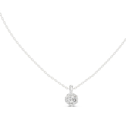 Round Lab Grown Diamond Pendant