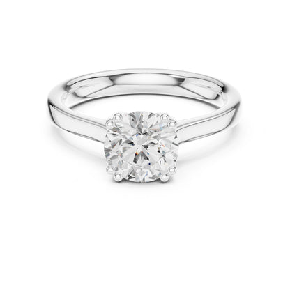 Round Lab Grown Diamond Solitaire Engagement Ring