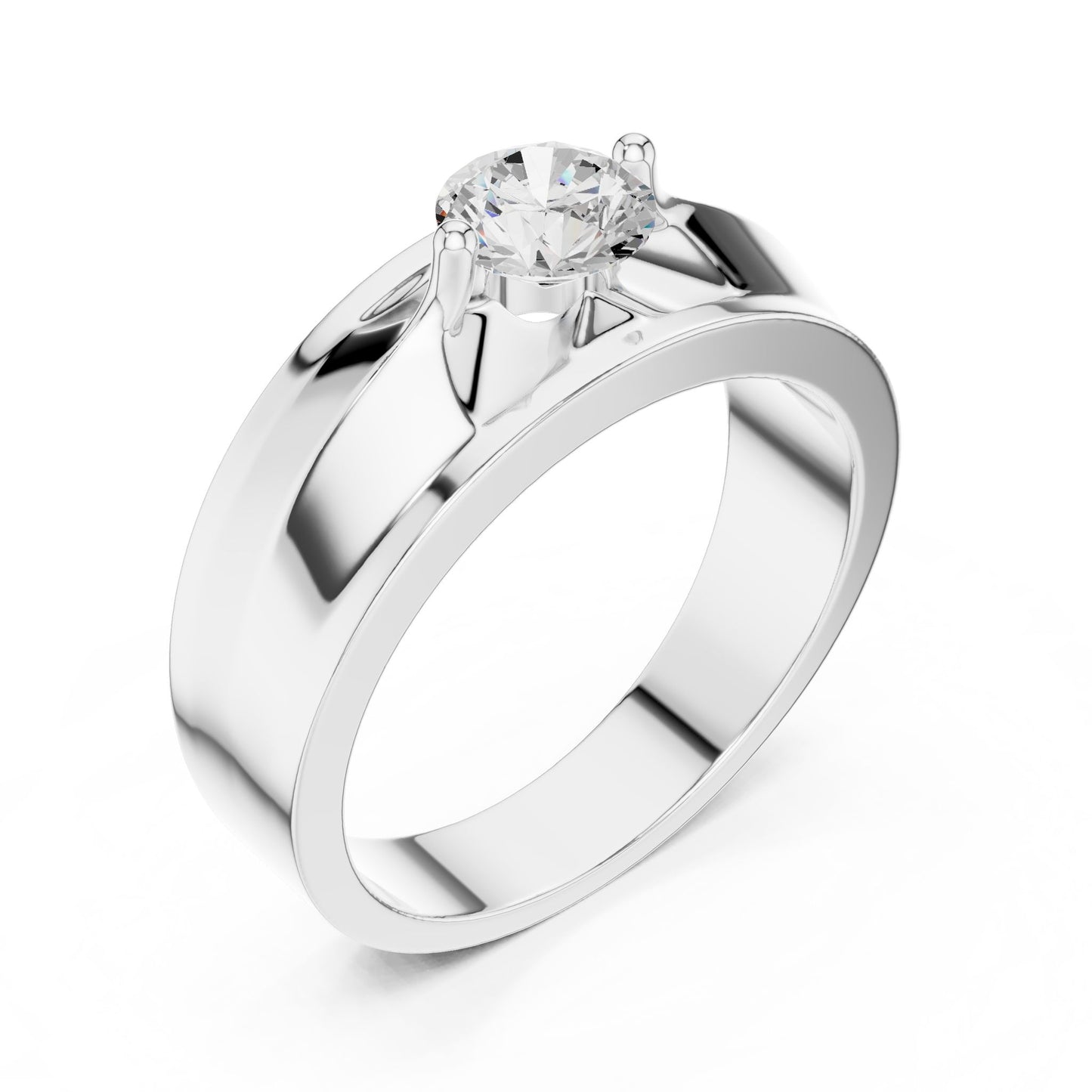 Men's Round Lab Grown Diamond Ring