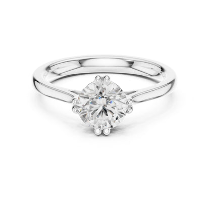 Round Lab Grown Diamond Solitaire Engagement Ring