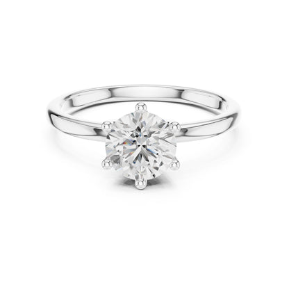 Women's Round Lab Grown Diamond Ring