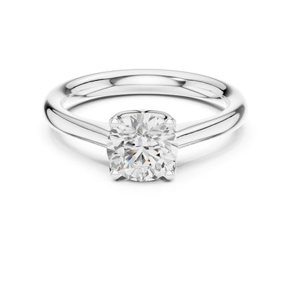 Round Lab Grown Diamond Solitaire Engagement Ring