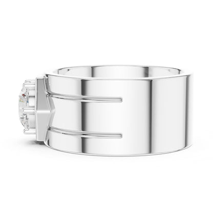 Men's Round Lab Grown Diamond Ring