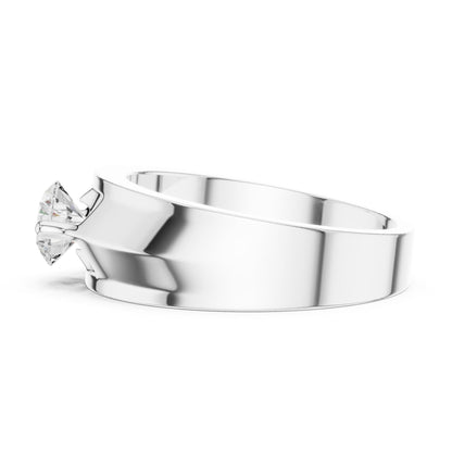 Men's Round Lab Grown Diamond Ring