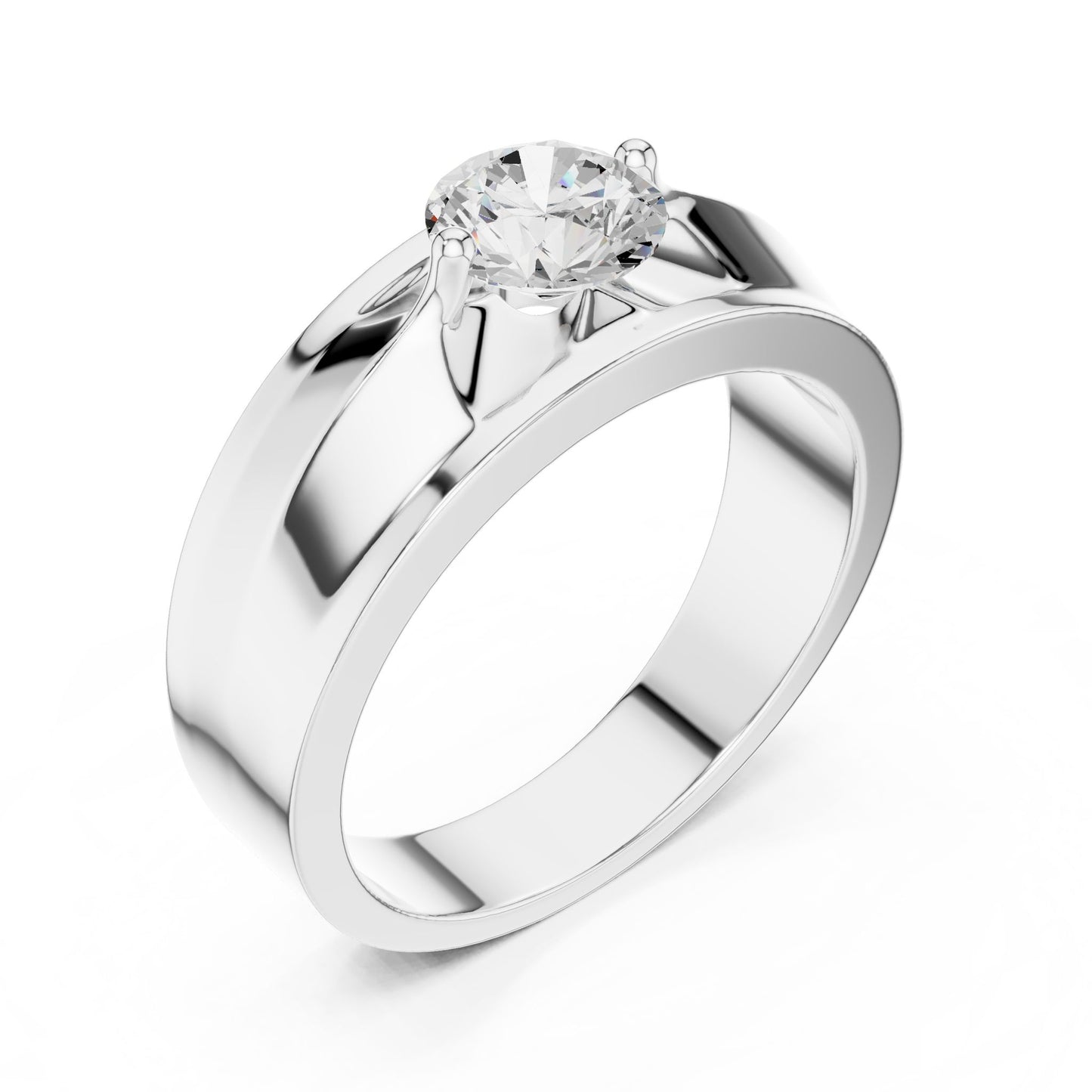Men's Round Lab Grown Diamond Ring