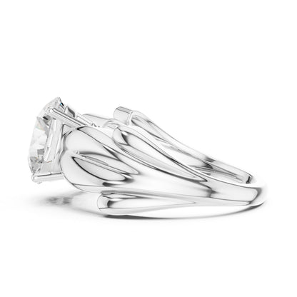 Round Lab Grown Diamond Solitaire Engagement Ring
