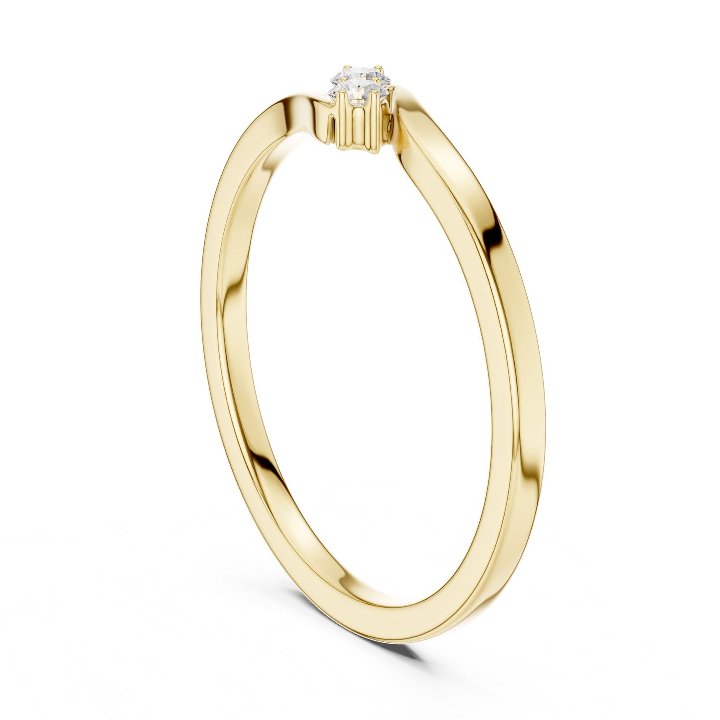 Women's Round Lab Grown Diamond Ring
