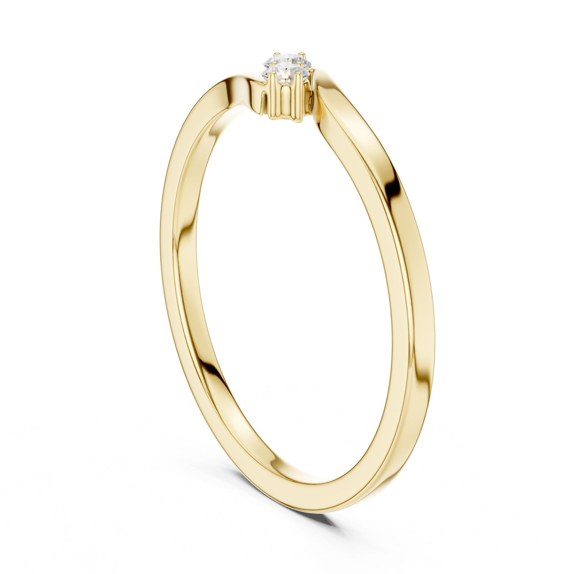 Women's Round Lab Grown Diamond Ring