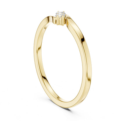 Women's Round Lab Grown Diamond Ring