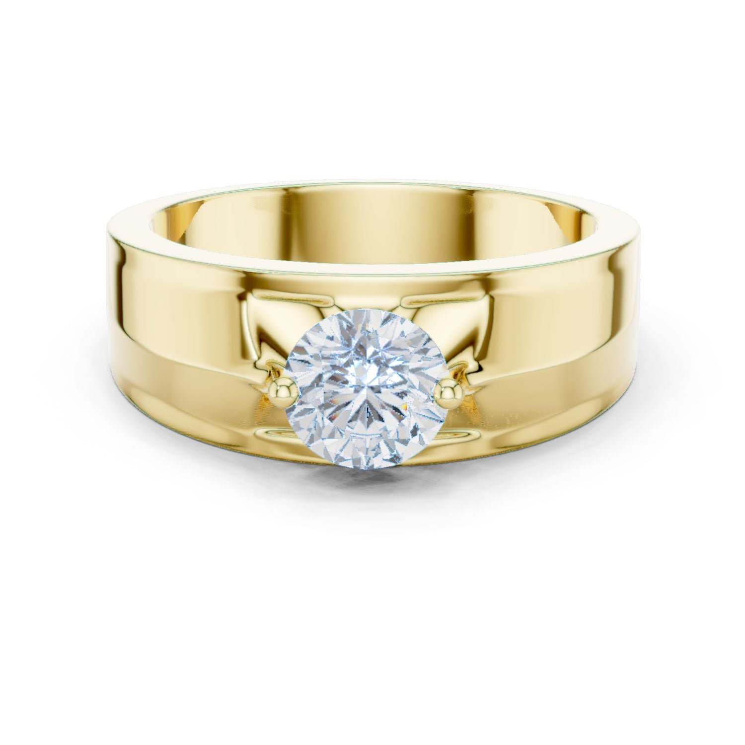 Men's Round Lab Grown Diamond Ring