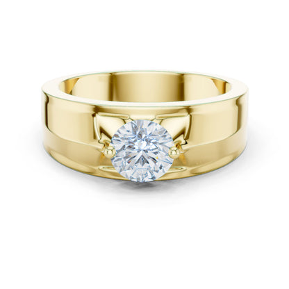 Men's Round Lab Grown Diamond Ring