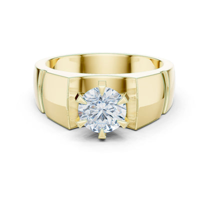 Men's Round Lab Grown Diamond Ring