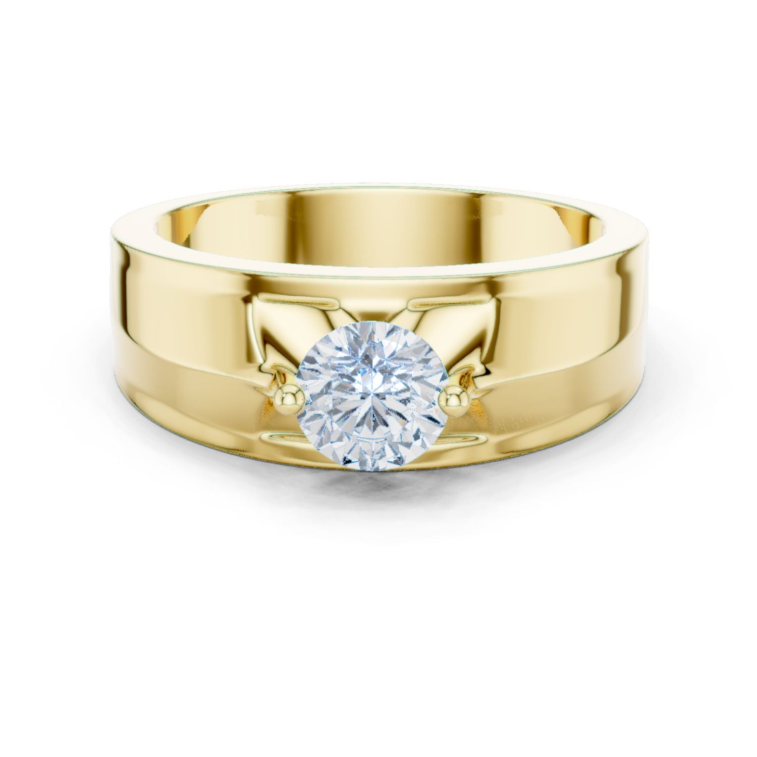 Men's Round Lab Grown Diamond Ring