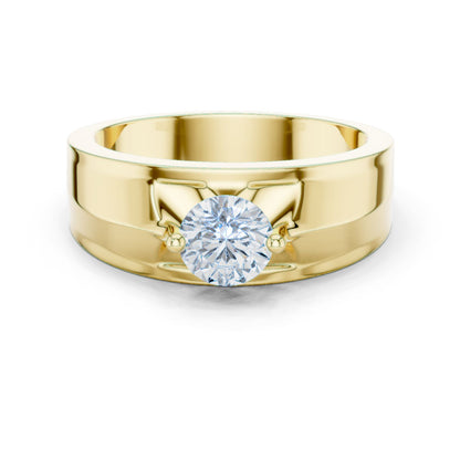 Men's Round Lab Grown Diamond Ring