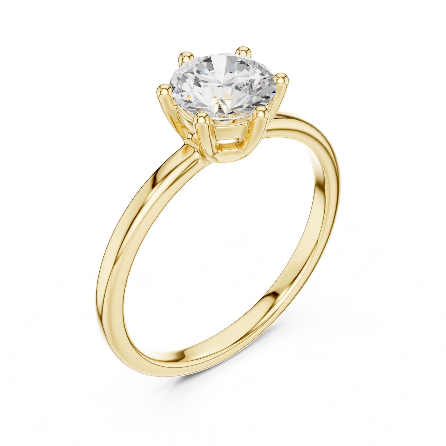 Women's Round Lab Grown Diamond Ring
