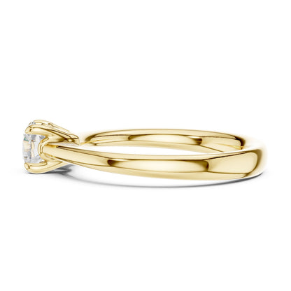 Round Lab Grown Diamond Solitaire Engagement Ring