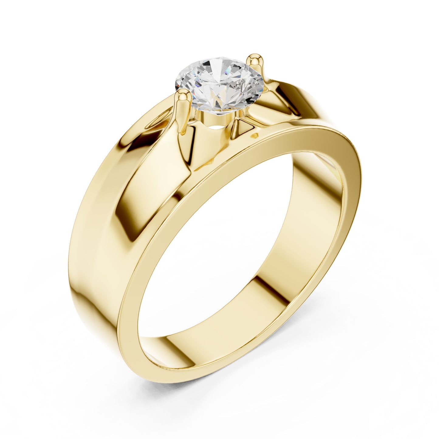 Men's Round Lab Grown Diamond Ring