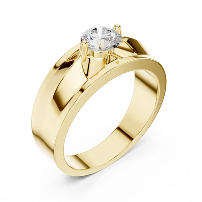 Men's Round Lab Grown Diamond Ring