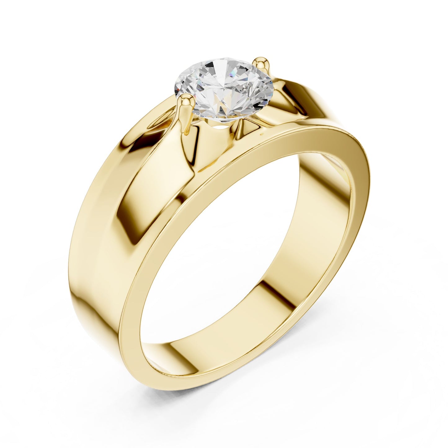 Men's Round Lab Grown Diamond Ring