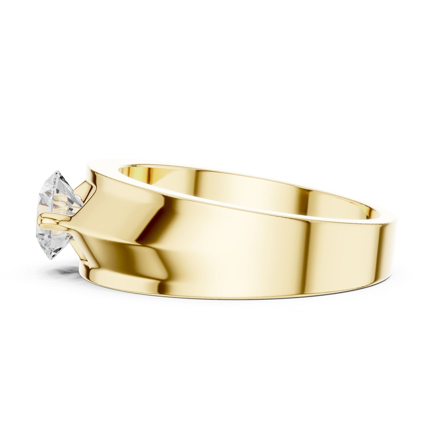 Men's Round Lab Grown Diamond Ring