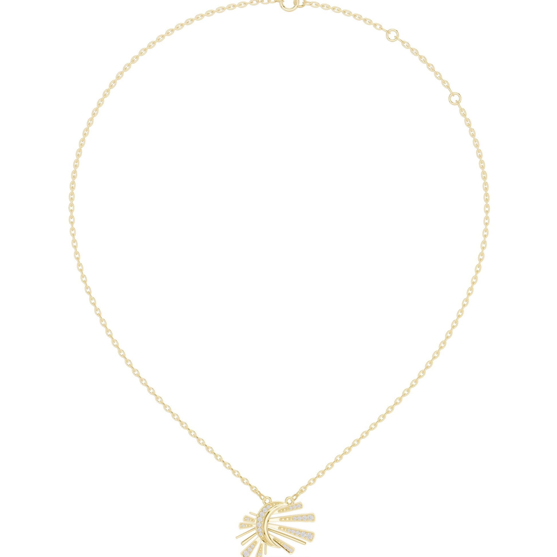 Round Lab Grown Diamond Pendant