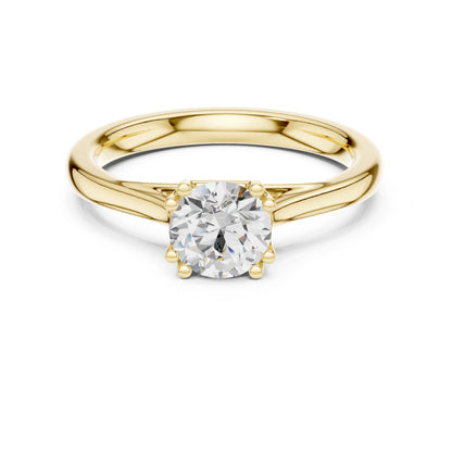 Round Lab Grown Diamond Solitaire Engagement Ring