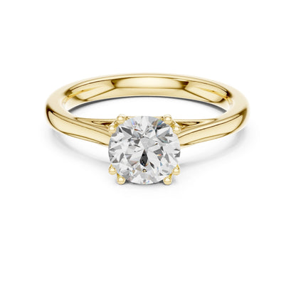 Round Lab Grown Diamond Solitaire Engagement Ring
