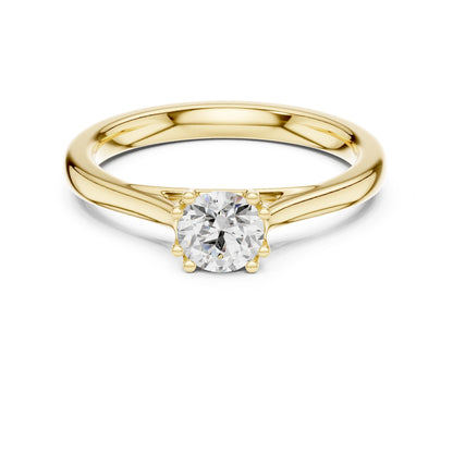 Round Lab Grown Diamond Solitaire Engagement Ring