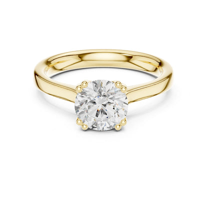 Round Lab Grown Diamond Solitaire Engagement Ring