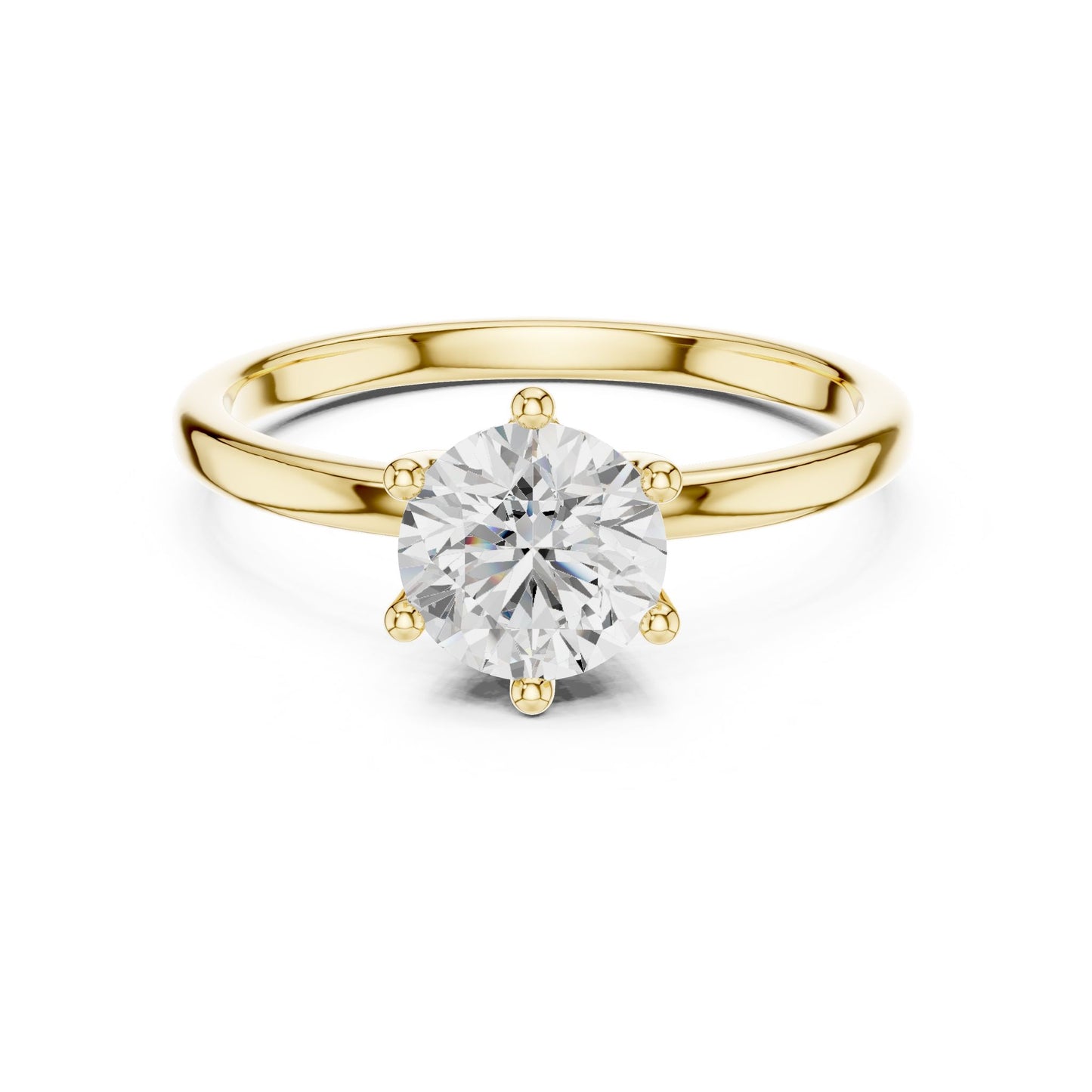 Women's Round Lab Grown Diamond Ring